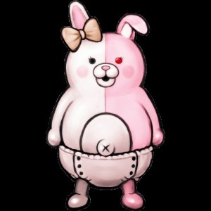 Создать мем: monomi danganronpa, мономи спрайты в полный рост, усами и монокума