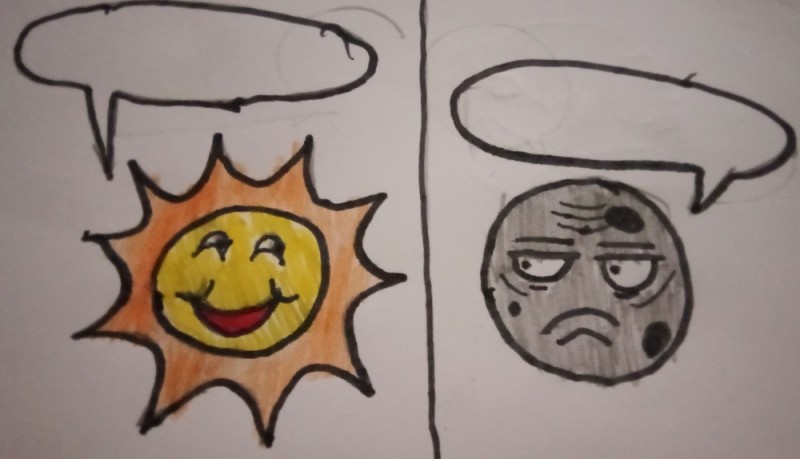 Create meme: sun drawing marker, the sun figure, sun comics