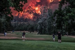 Create meme: away, fire danger, forest fires