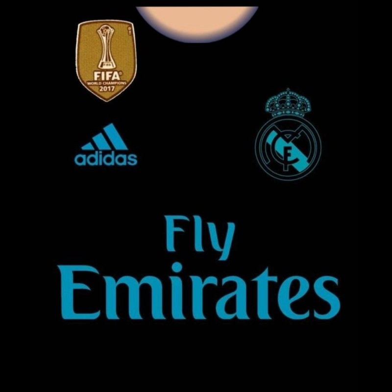 Create meme: fly emirates real madrid, real Madrid logo, the form of Real Madrid 2016 2017