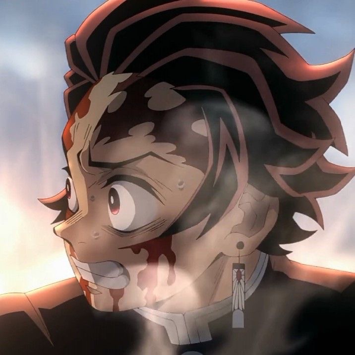 Create meme: tanjiro, tanjiro kamado blade cleaving demons, Blade cleaving demons Tanjiro art