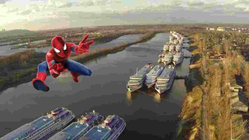 Create meme: Spider-Man, Oktyabrsky settlement, Nizhny Novgorod region, Spider-man City