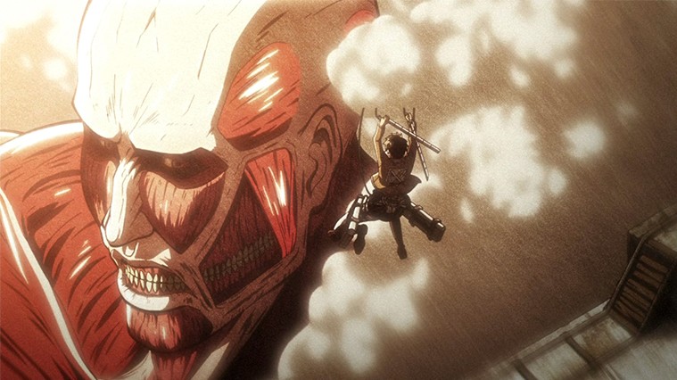 Create meme: Eren Jaeger is a colossal titan, attack on Titan colossal Titan, Colossus attack of the Titans