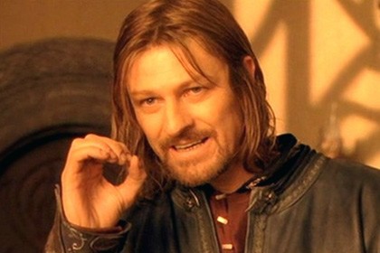 Create meme: Sean bean boromir can't, Sean bean Boromir meme, meme Lord of the rings Boromir