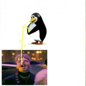 Create meme: penguin, tux