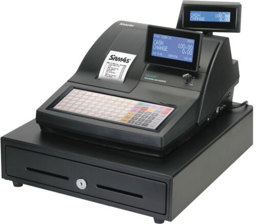 Create meme: cash register with scanner, cash register, shark cash register