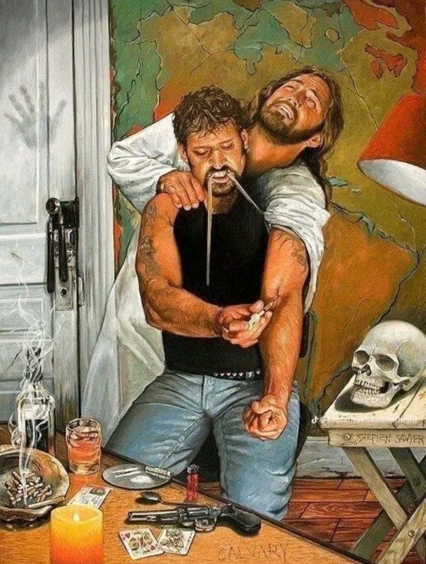 Create meme: Jesus Christ , Jesus is a drug addict, alcoholic artist