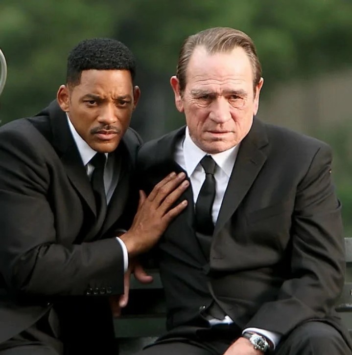 Create meme: will Smith men in black, Kay and Jay are the men in black, The men in black