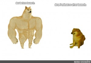 Create meme: Jock the dog, inflated dog meme, Jock the dog and you learn