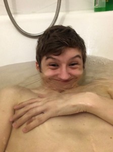 Create meme: boy model foam bath, aaroncute com, guy