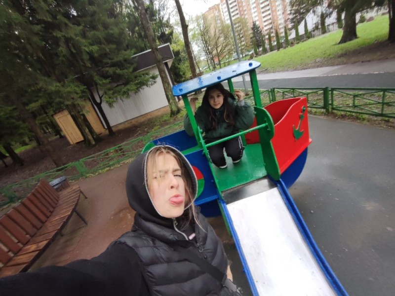 Create meme: slide , children's Playground , boy 