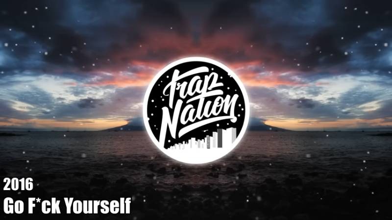 Create meme: trap nation, two feet go fu@k yourself, trap nation background
