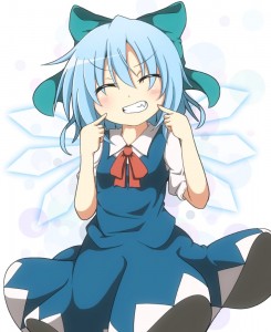 Create meme: cirno meme, cirno touhou, cirno's angry