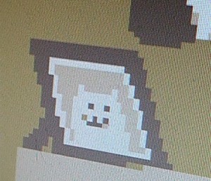Создать мем: майнкрафт знамя кролик, pixel, глаз в майнкрафте постройка