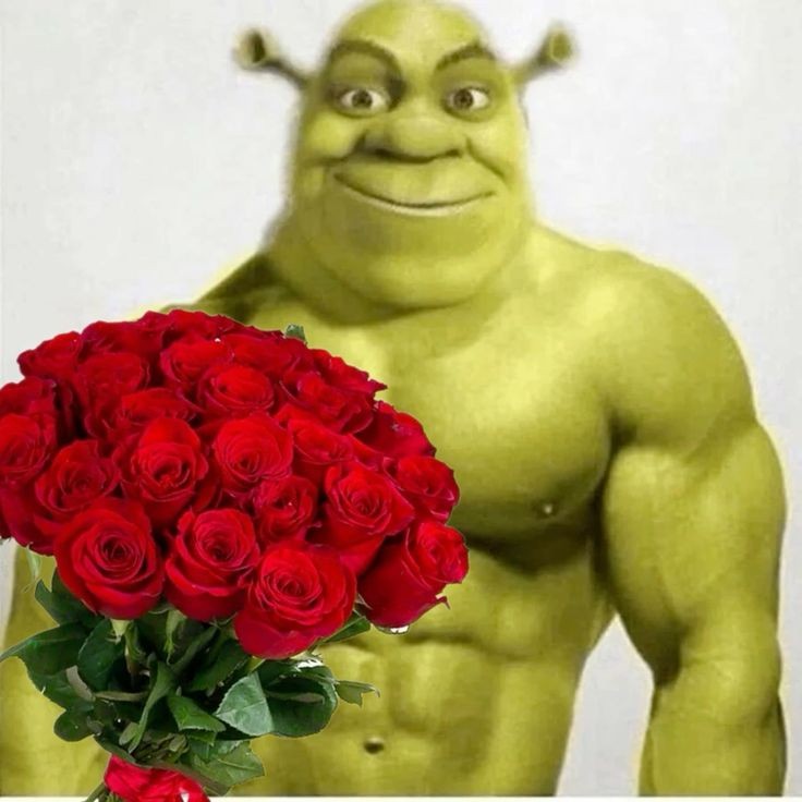 Create meme: muscular shrek, Shrek Jock, pumped up shrek