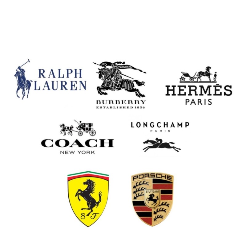 Create meme: the Ferrari and Porsche logo, burberry london logo, ferrari logo