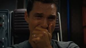 Create meme: interstellar crying, McConaughey crying gif, a crying Matthew McConaughey