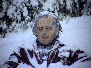 Create meme: lights frozen johnny, Nicholson the shining frozen, lights film frozen