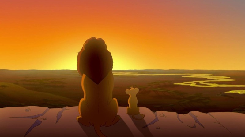 Create meme: the lion king sunset, mufasa, Mufasa the lion king