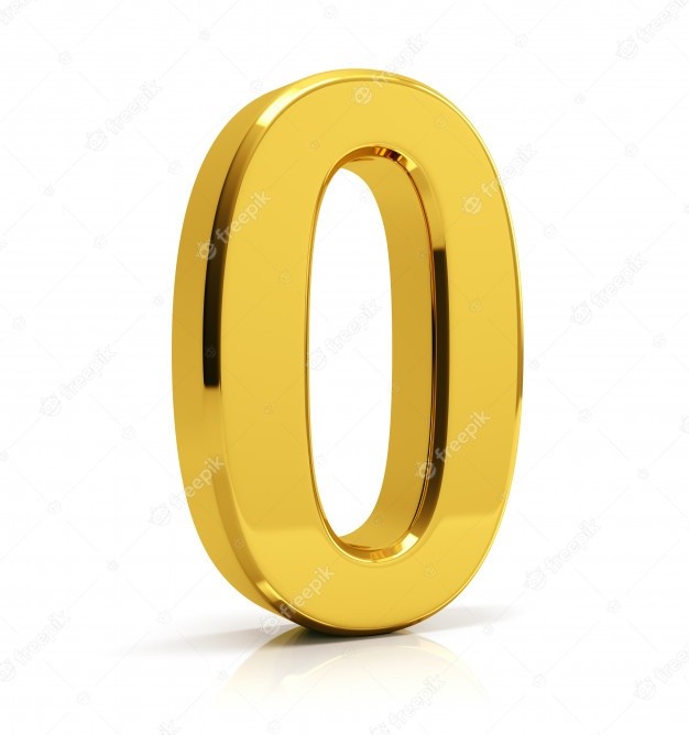 Create meme: gold numbers, the digit 0 is golden, beautiful golden numbers