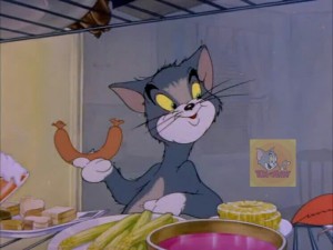 Create meme: Tom and Jerry, tom and jerry the midnight snack, tom and jerry, 4 episode fraidy cat 1942