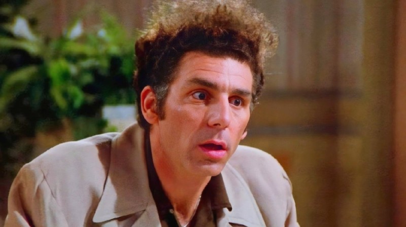 Create meme: Kramer Seinfeld, a frame from the movie, people 