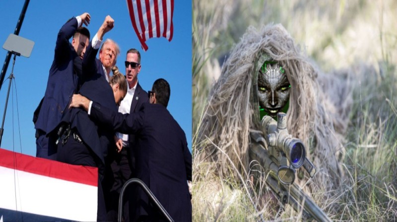 Create meme: Trump with the military, sniper meme, patriot of the usa