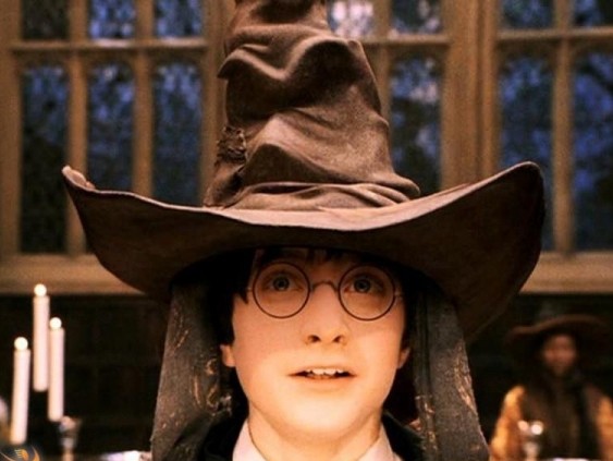Create meme: the magic hat from harry Potter, harry potter hat, The distributing hat from Harry Potter