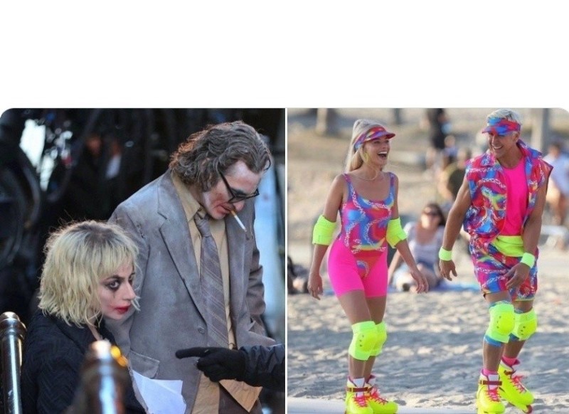 Create meme: barbie 2023 ryan gosling, margot robbie barbie, Harley Quinn lady Gaga