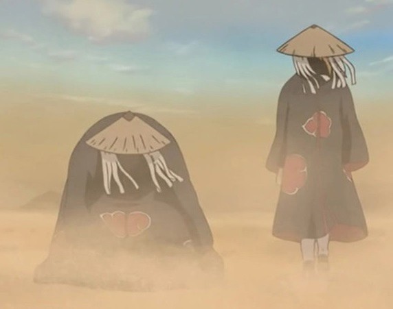 Create meme: Deidara and Sasori in the desert, Sasori and deidara, naruto 