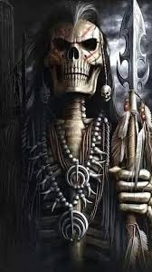 Create meme: skeleton with a gun, death is a skeleton, the skeleton is cool