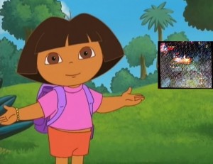 Create meme: Dora the Explorer animated series footage, Dora the Explorer meme, Dora the Explorer 18