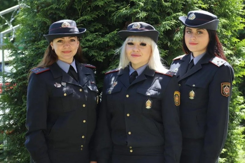 Create meme: the uniform of the police of the Russian Federation is female, women in the police, the uniform of the police department is female
