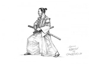 Создать мем: как нарисовать японского самурая, самурай рисунок, рисунки японских самураев карандашом