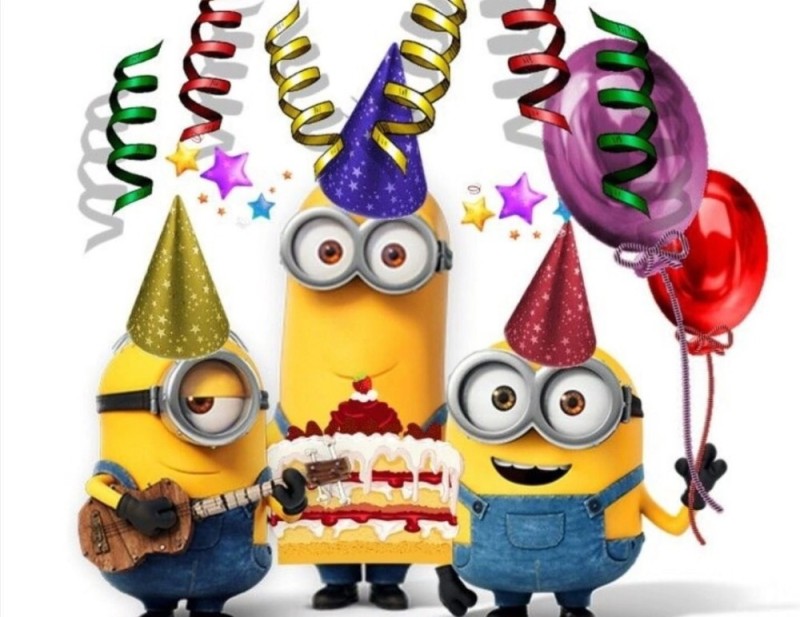 Create meme: happy birthday minions, Birthday, birthday greetings minions