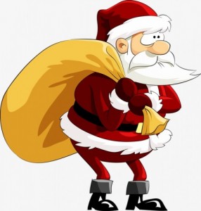 Create meme: dancing Santa Claus, vector illustration, noel baba
