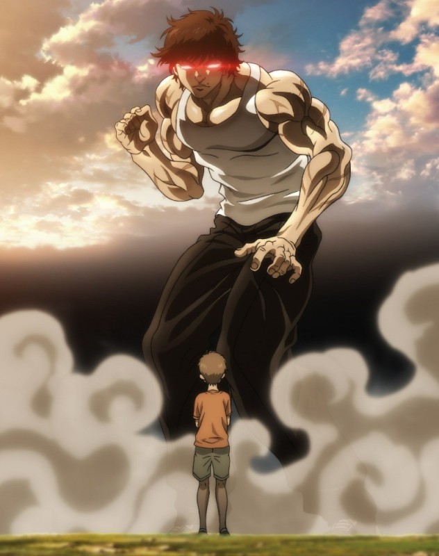 Create meme: hanma baki, fighter baki hanma baki, bucky the fighter