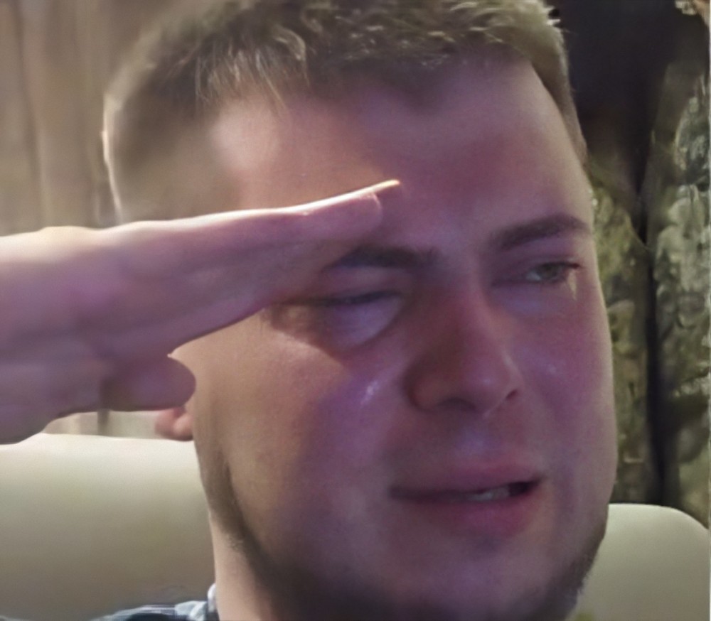 Salute crying meme