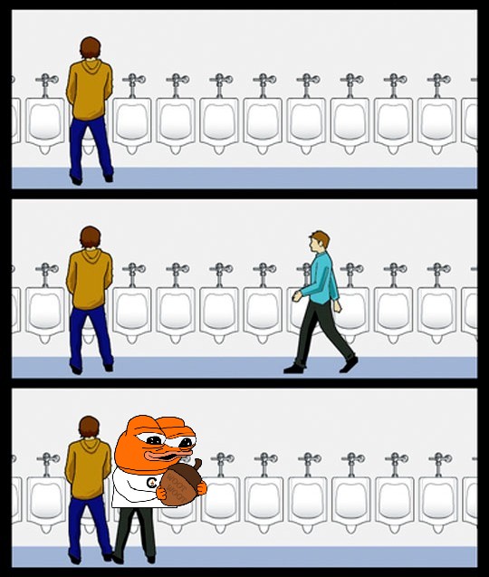 Create meme: meme with urinals, toilet meme , toilet memes