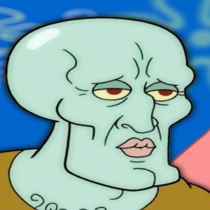 Create meme: squidward handsome, Homer Simpson