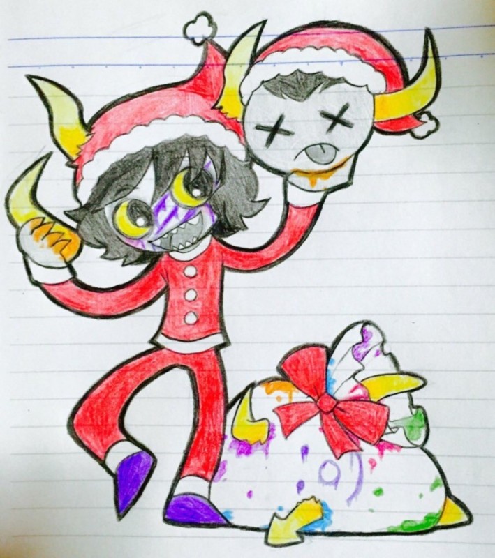 Create meme: homestack christmas karkat, hostak, homestack christmas