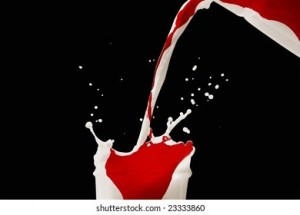 Create meme: milk splash