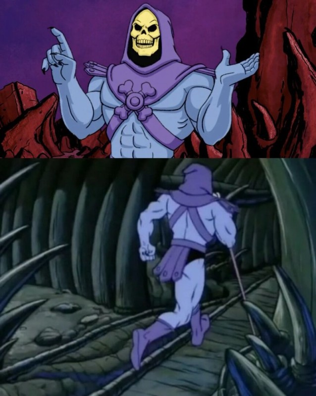 Create meme: skeletor will be back, skeletor memes, hee Myung skeletor