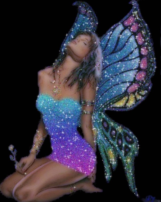 Create meme: beautiful sparkles, fairy gifs, girl 