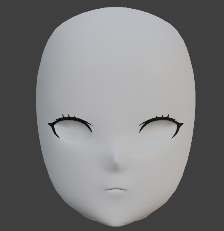 Create meme: anime head 3d, anime head, head 