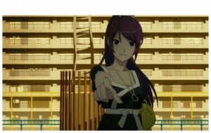 Создать мем: hitagi, senjougahara, bakemonogatari