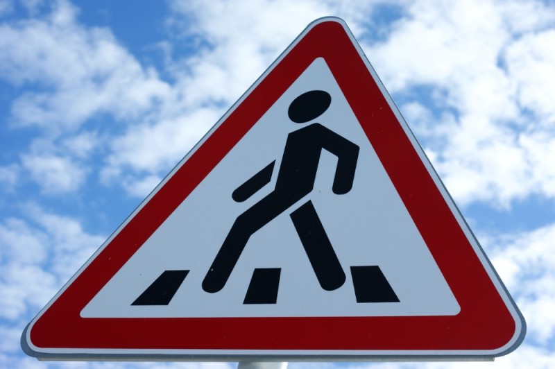 Create meme: warning signs pedestrian crossing, warning signs for pedestrians, sign pedestrian crossing
