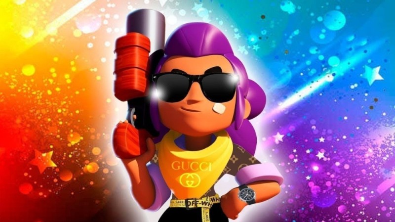 Create meme: new brave stars, Shelly Bravo stars, brawl stars Shelly