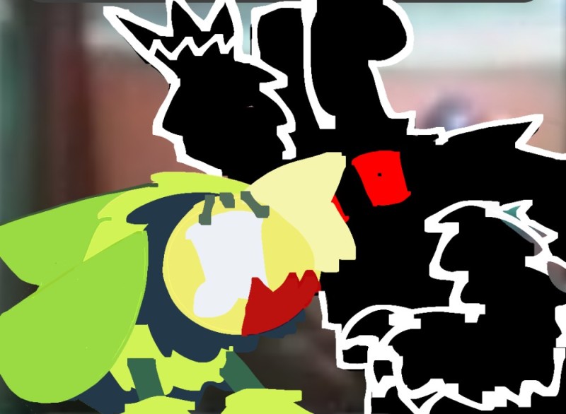 Create meme: pokemon silhouettes, bad apple game, Flandre scarlet