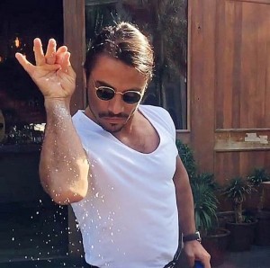 Create meme: salt bae, meme chef salts, Turkish chef meme